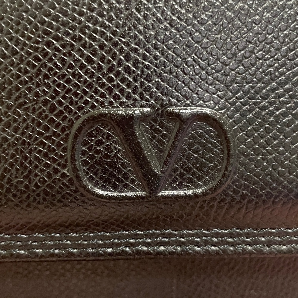 Valentino Garavani Black Crossbody Bag with Gold Accents - Picture 2 of 15